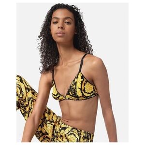 VERSACE Underwear Barocco Print Bralette Size 5 (US Size Large-XLarge) NWT